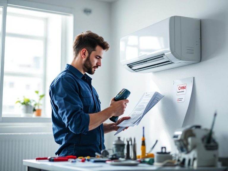 Diagnóstico y solución del error CH60 en aire acondicionado LG