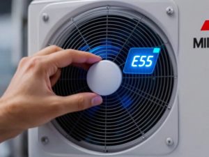 ¿Qué significa el error E55 en tu aire acondicionado Mitsubishi? Guía de soluciones oficiales.